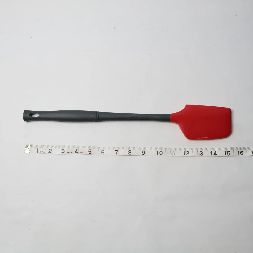 Le Creuset Silicone Spatula Red and Black Heat Resistant Kitchen‎ Utensil 12.5